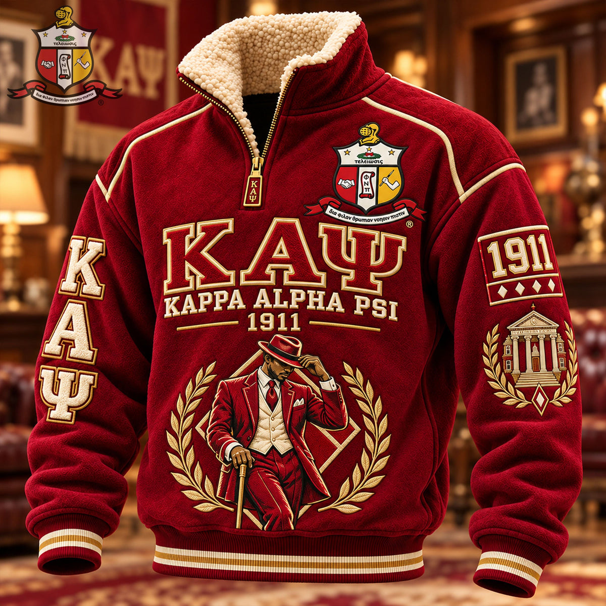 PREMIUM COZY SHERPA COLLAR PULLOVER HANNN TND KAP 1210265