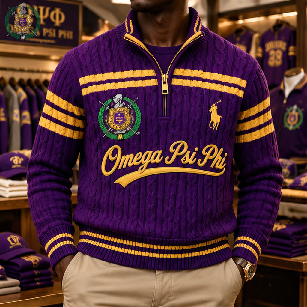 Premium Cable-Knit Quarter-Zip Sweater HANNN TND OPP 29102610