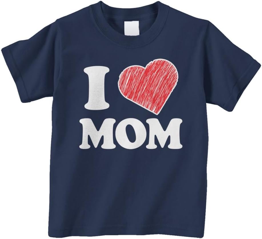 Threadrock Little Boys' I Love Mom Infant\/Toddler