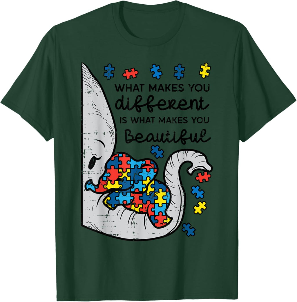 What Makes You Different Beautiful Elephant Autism Awareness