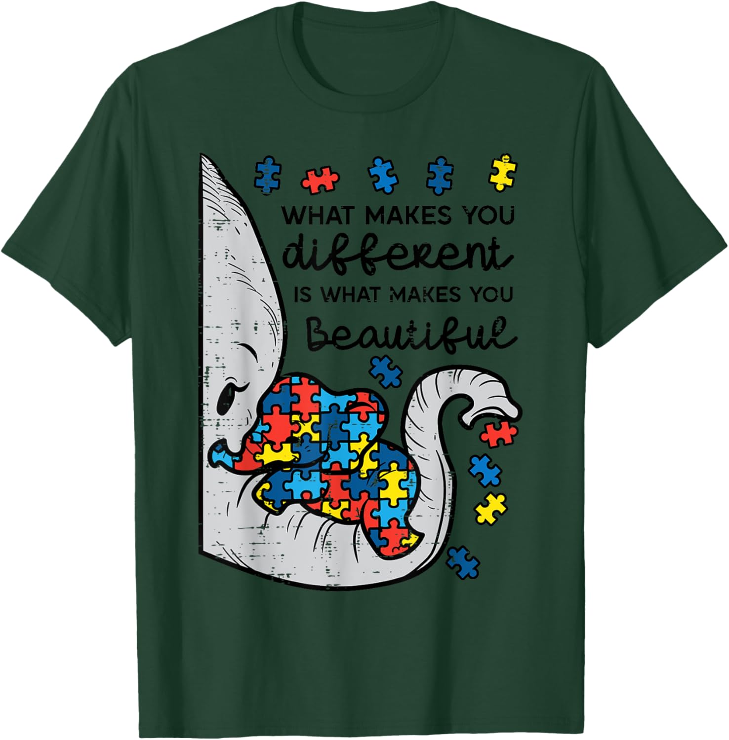 What Makes You Different Beautiful Elephant Autism Awareness