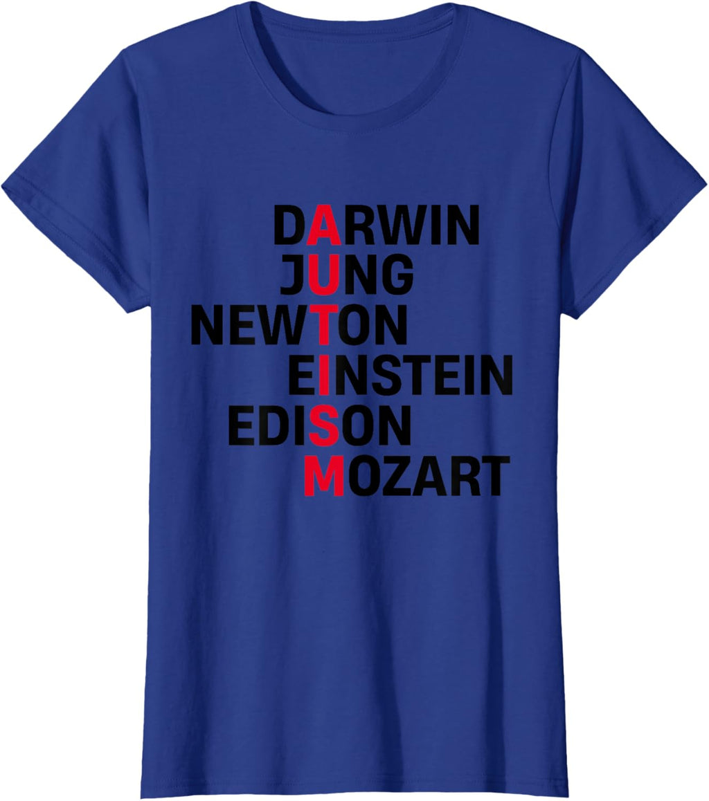 Darwin Jung Newton Einstein Edison Mozart Autism Awareness