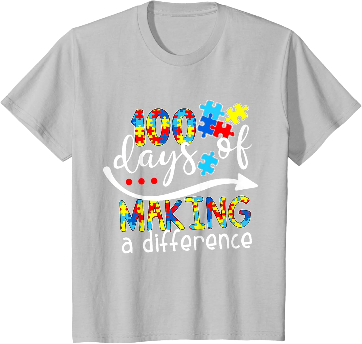 Autism 100 Days 100th day of school teacher autism awareness