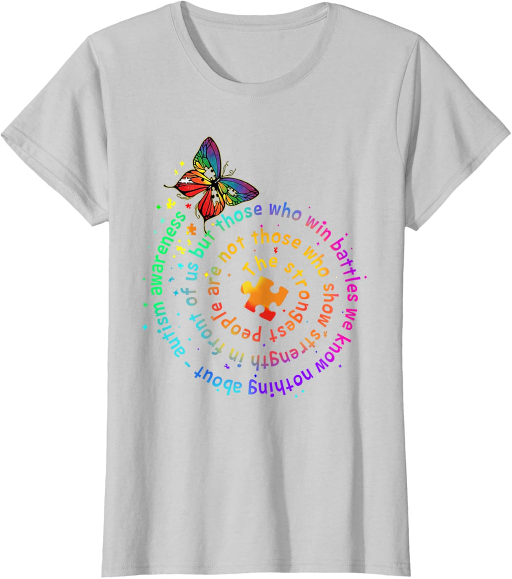 The Strongest People Butterfly Autism Awareness