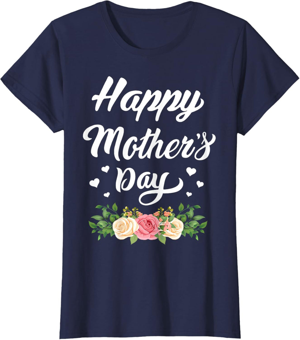 Happy Mother's Day 2024 Tshirt for Women Mom Grandma Mother Shirt