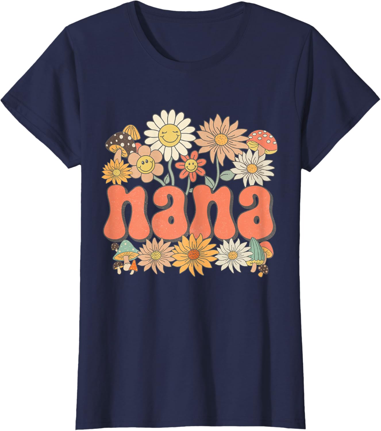 Groovy Nana Floral Hippie Retro Daisy Flower Mother's Day