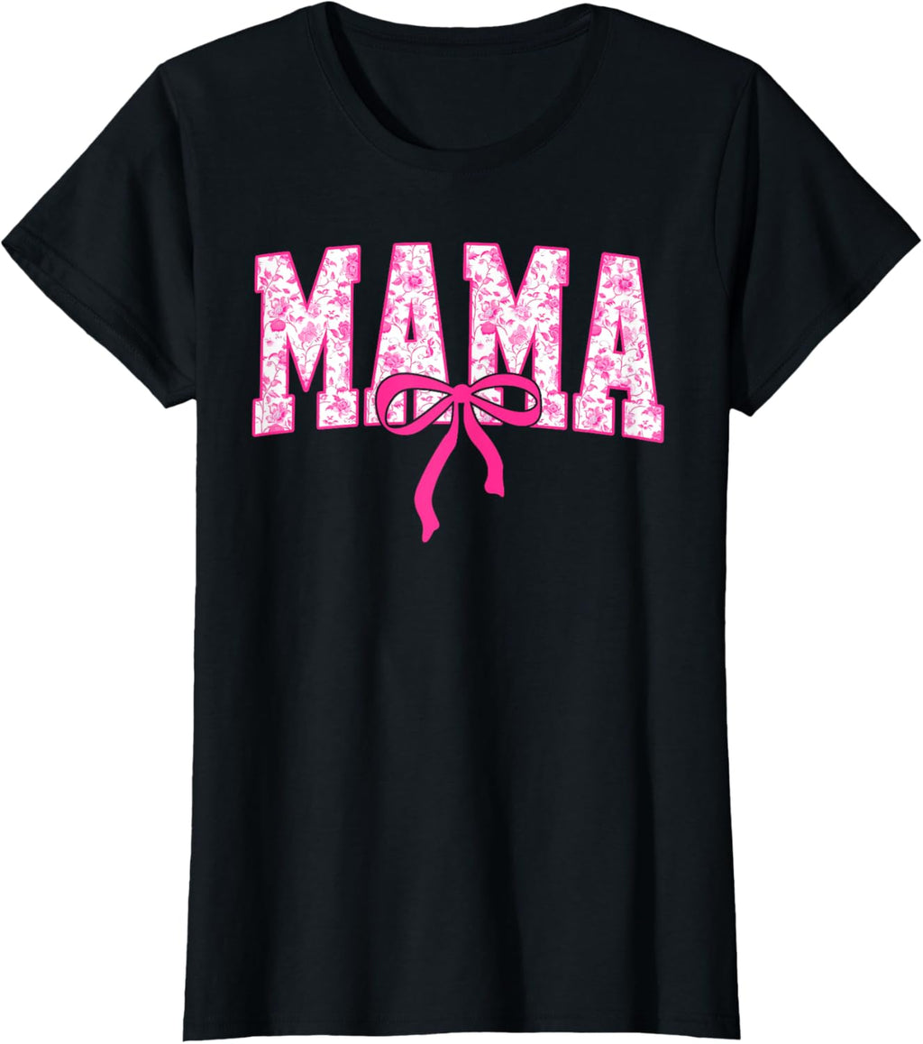 Coquette Pink Chinoiserie Mama Floral Bow Mom Mothers Day