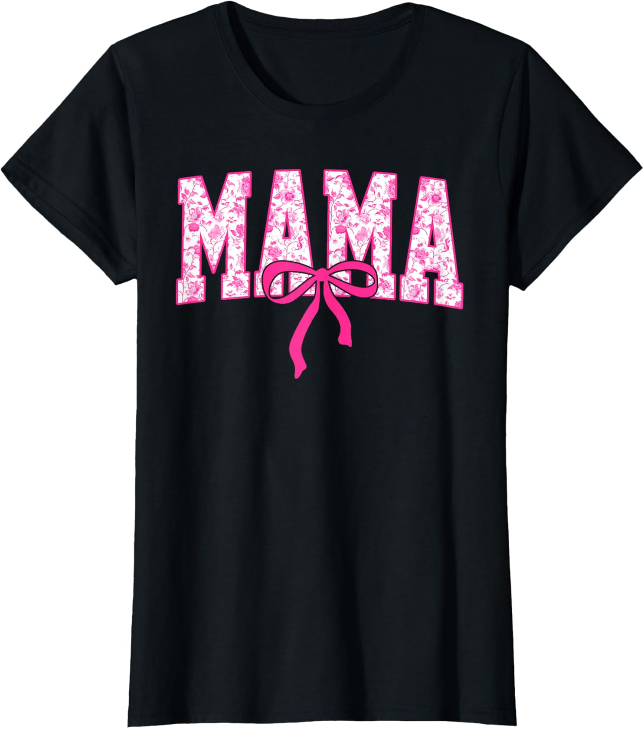 Coquette Pink Chinoiserie Mama Floral Bow Mom Mothers Day