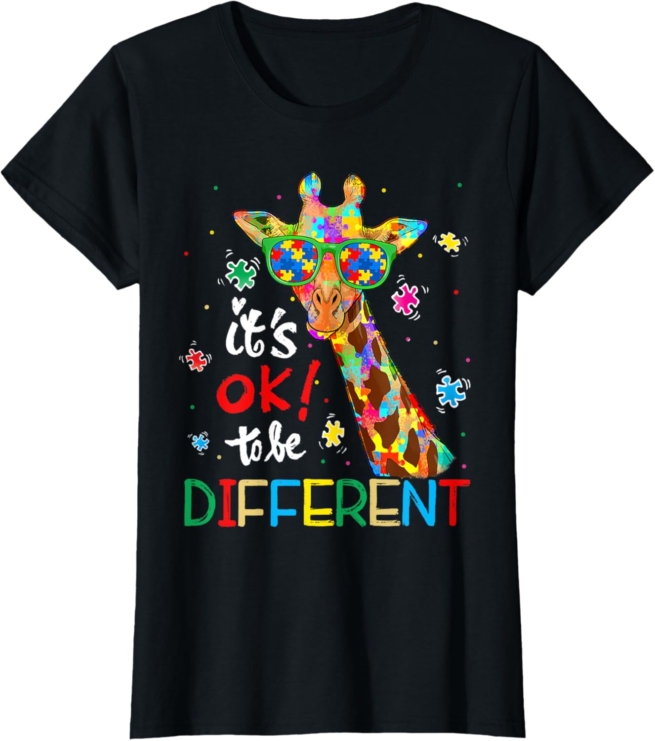 Autism Awareness Acceptance Women Kid Its Ok To Be Different
