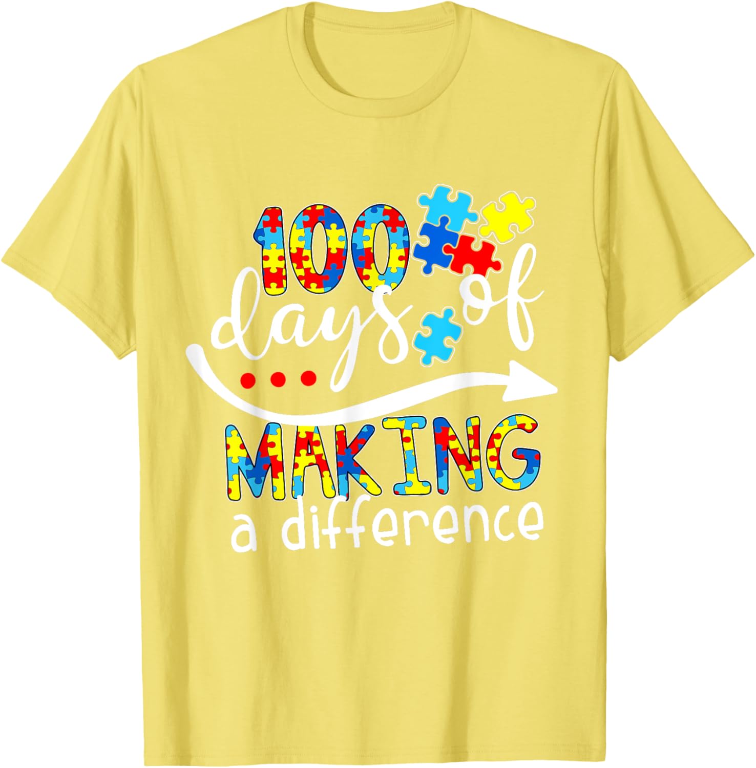Autism 100 Days 100th day of school teacher autism awareness