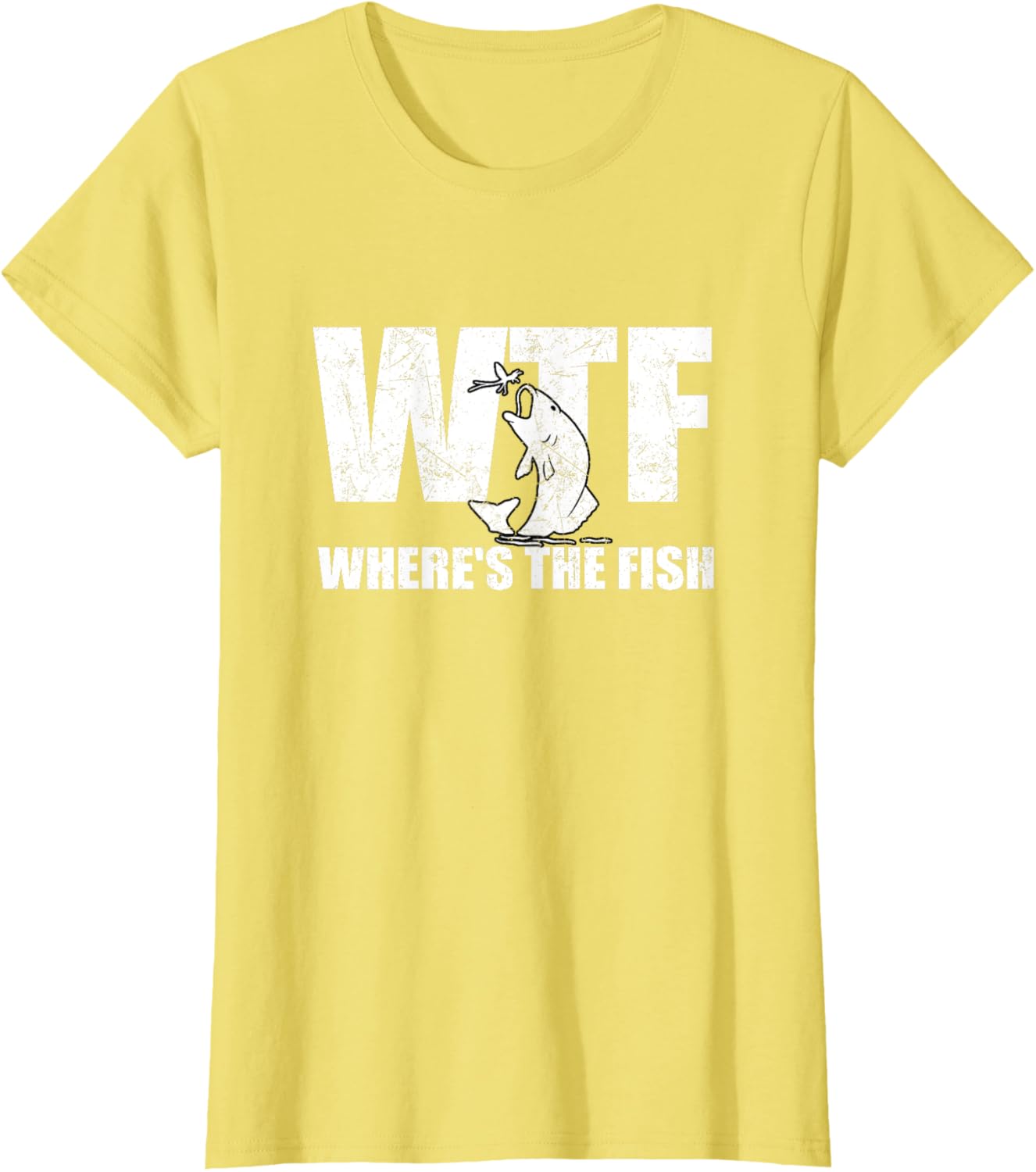 WTF Where's The Fish Men's Funny Fishing Gifts Fathers Day