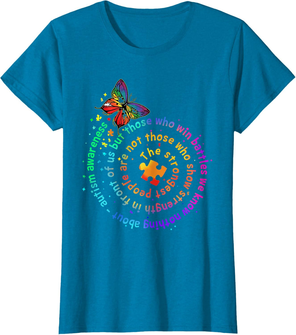 The Strongest People Butterfly Autism Awareness