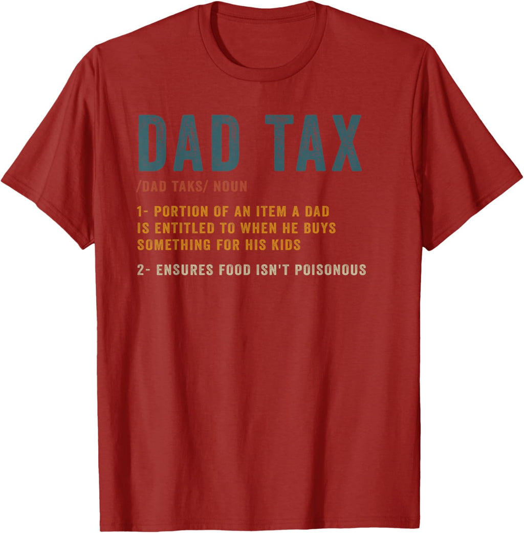 Vintage Dad Tax Definition Men Funny Father's Day