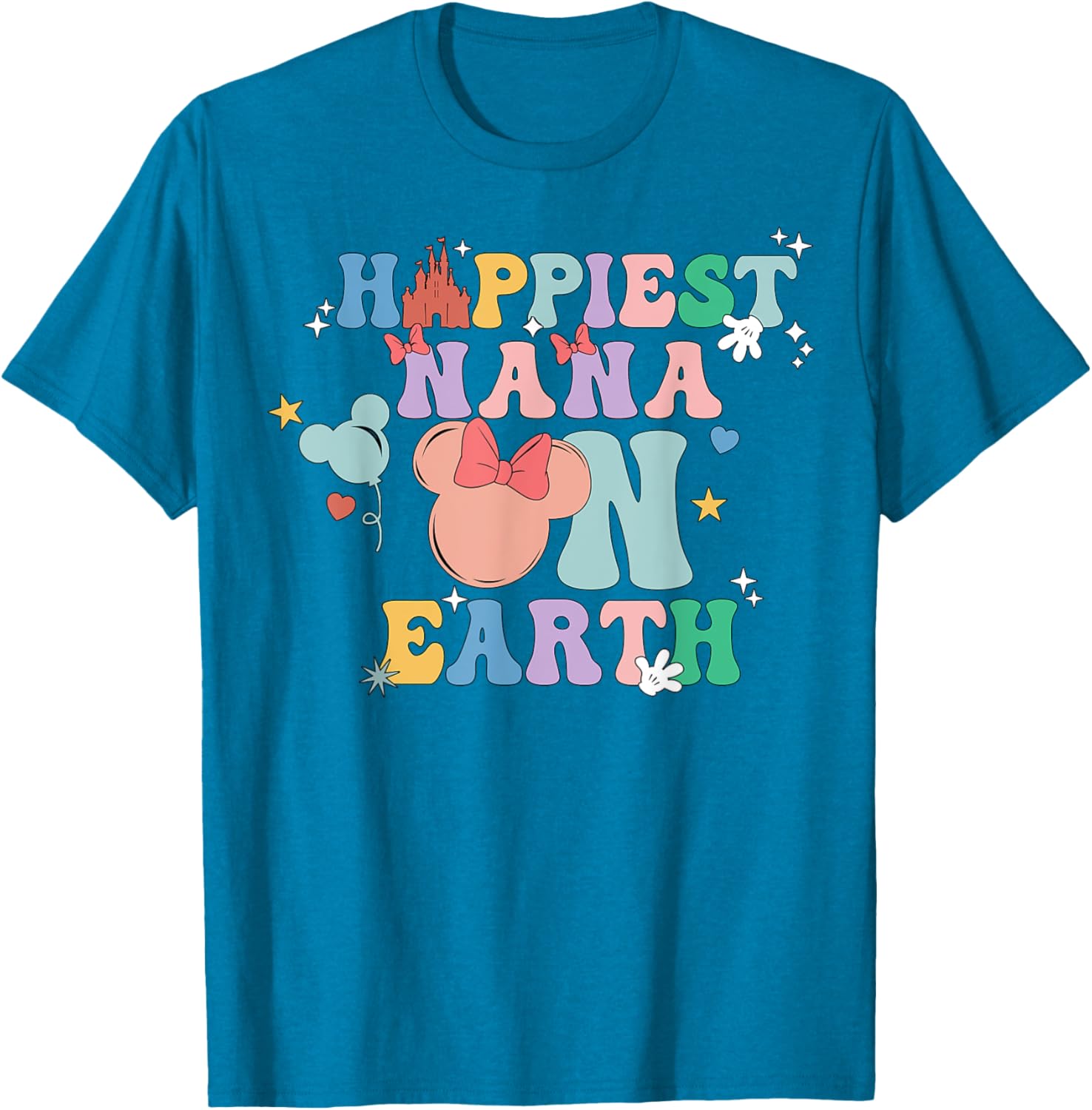 Happiest Nana On Earth Groovy Mom Mother's Day Mother Shirt