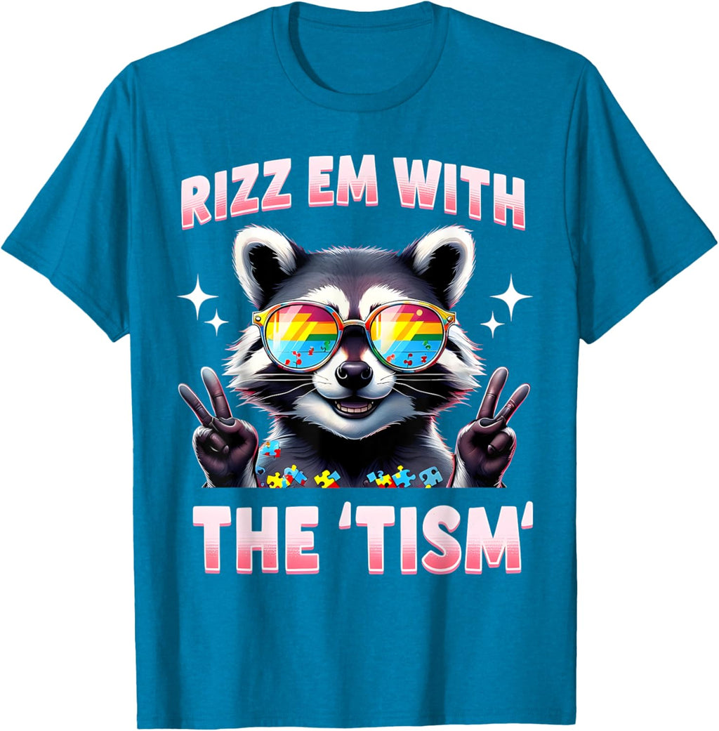 Autism Funny Rizz Em With The Tism Meme Autistic Racoon