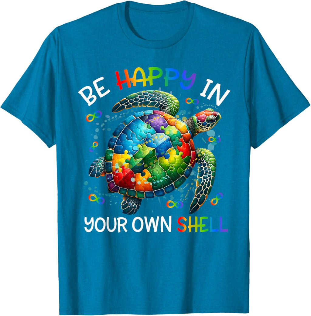 Puzzle Turtle Be Happy In Your Own Shell Autism Awareness
