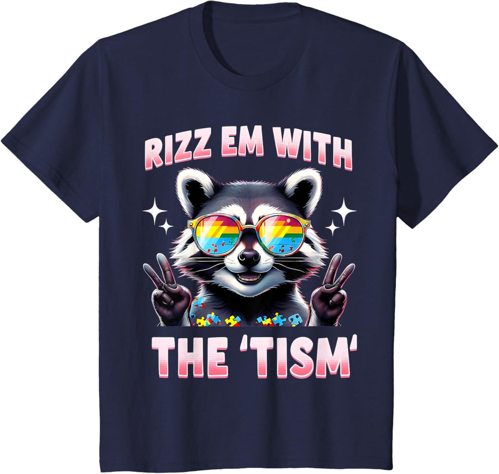 Autism Funny Rizz Em With The Tism Meme Autistic Racoon