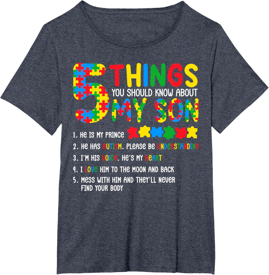 Autism Awareness Shirt 5 Things You Should Know About My Son