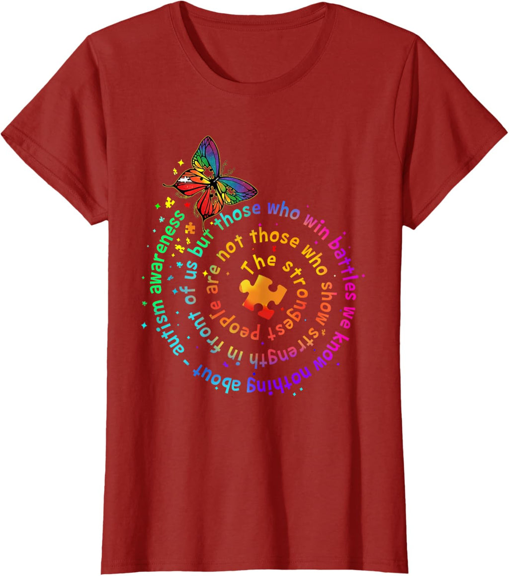 The Strongest People Butterfly Autism Awareness