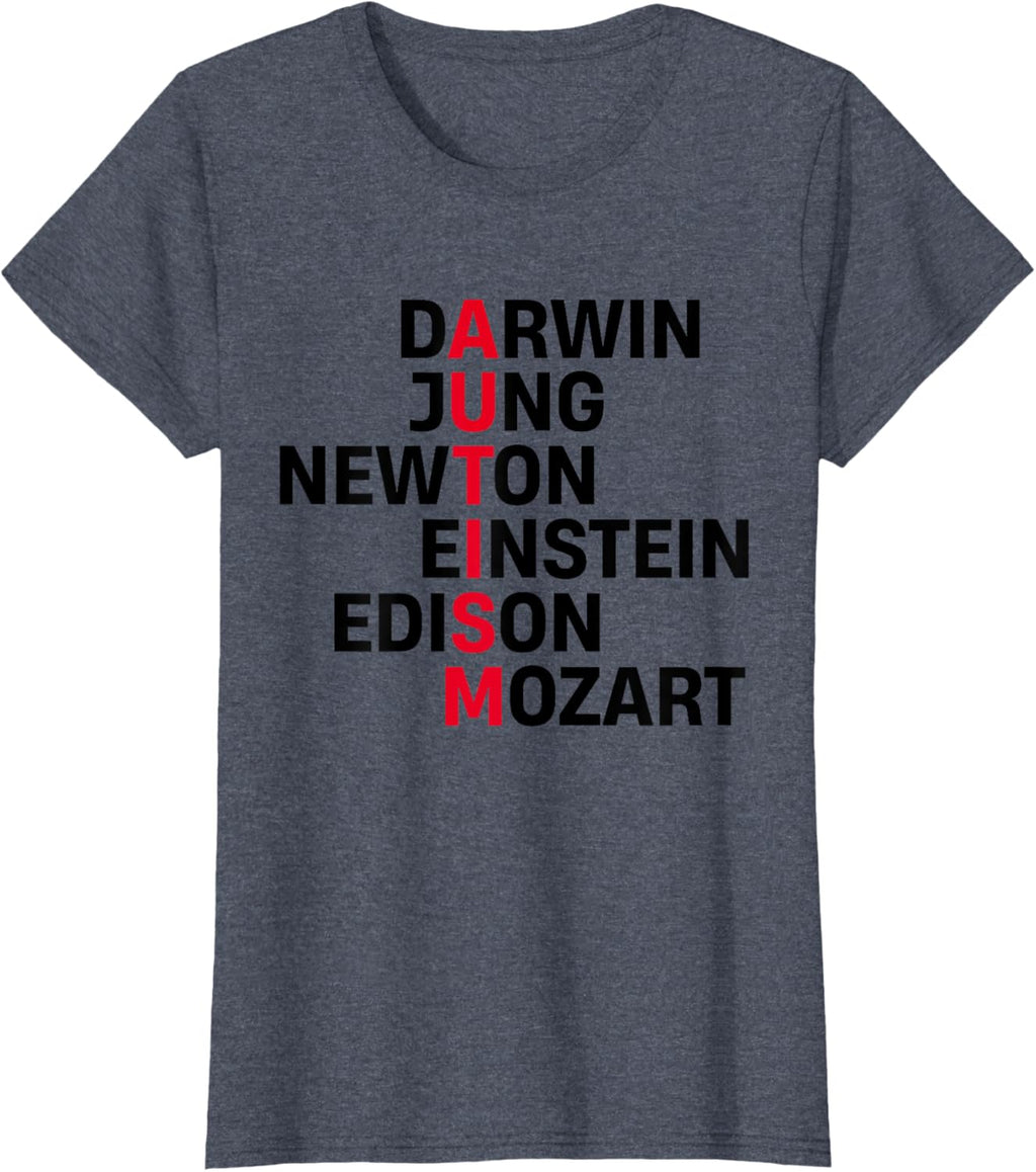 Darwin Jung Newton Einstein Edison Mozart Autism Awareness