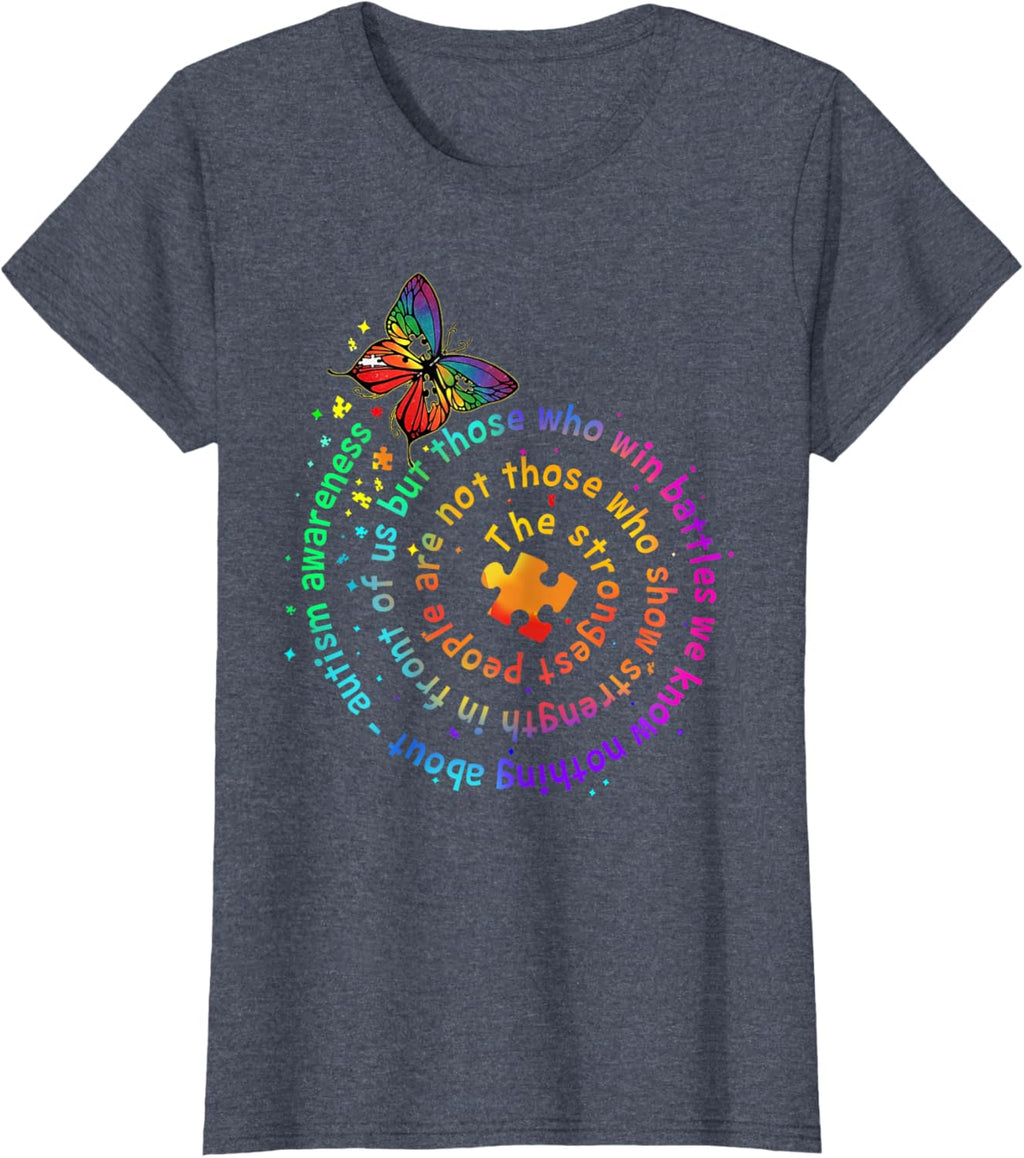 The Strongest People Butterfly Autism Awareness