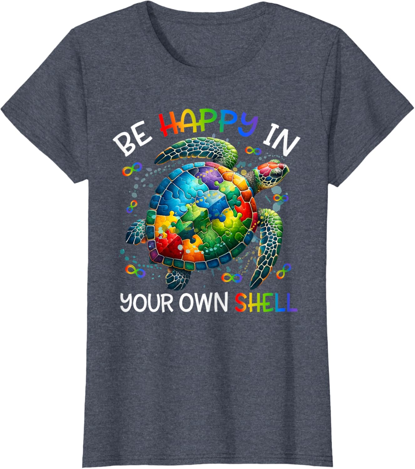 Puzzle Turtle Be Happy In Your Own Shell Autism Awareness