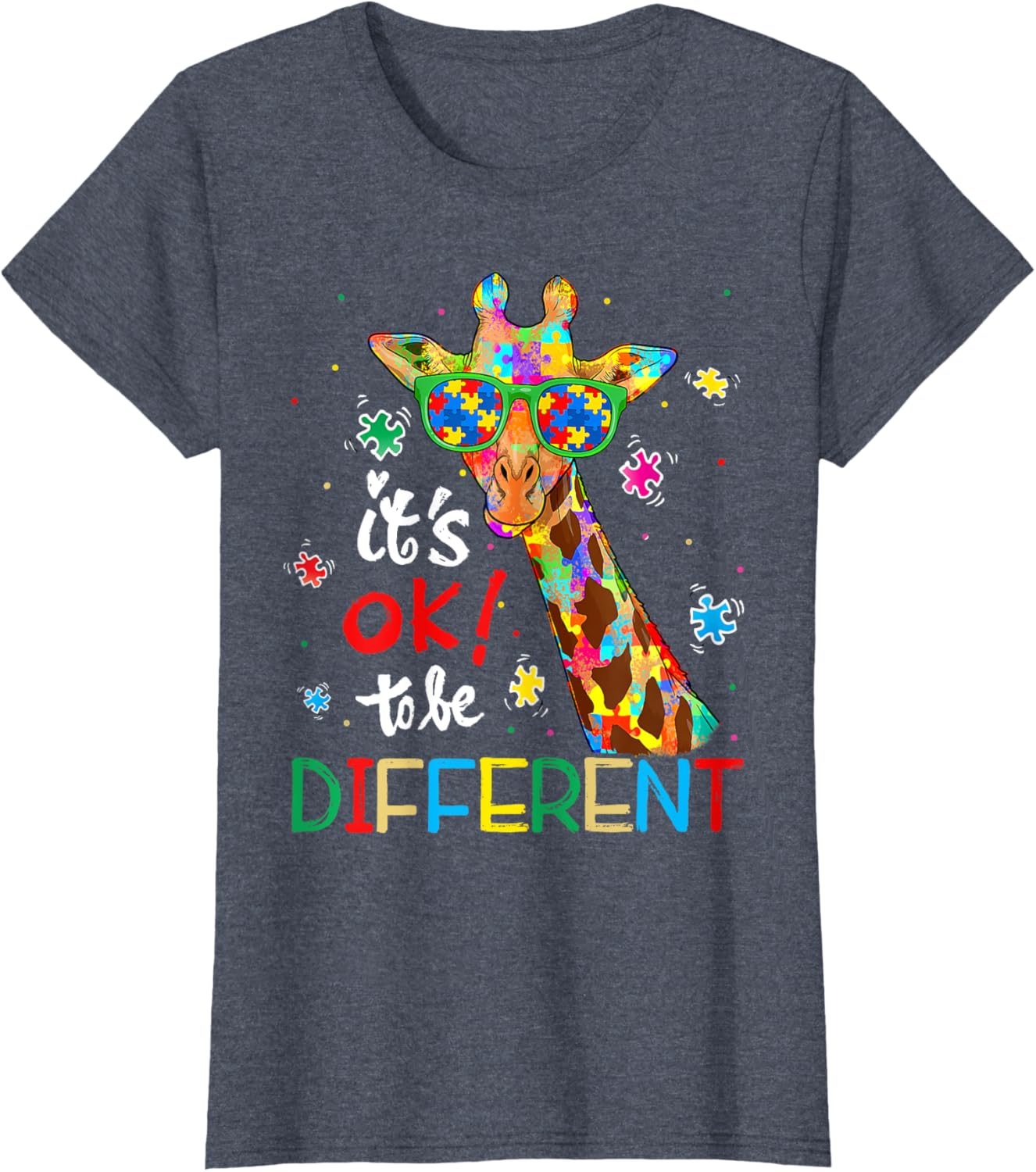 Autism Awareness Acceptance Women Kid Its Ok To Be Different
