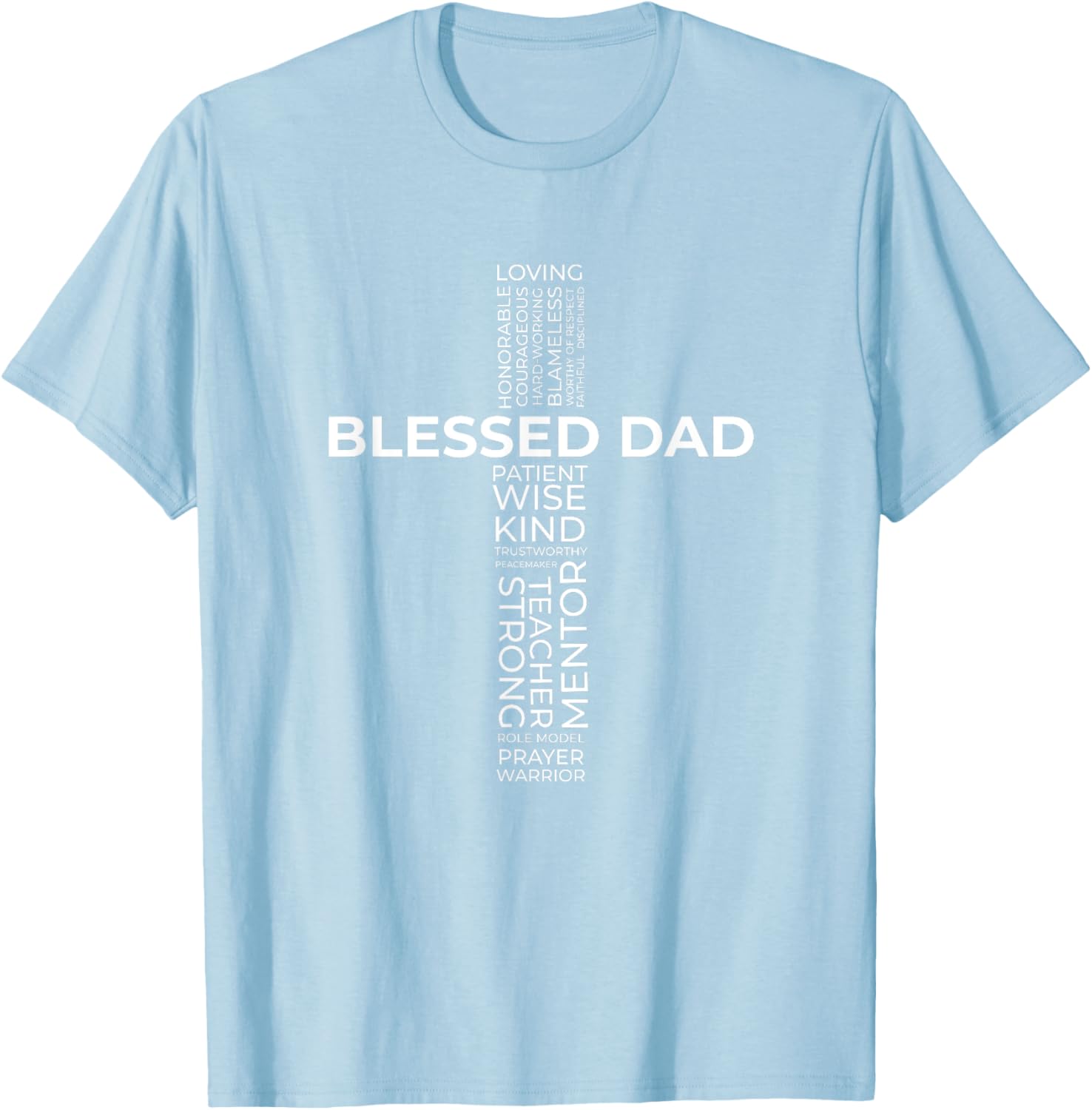 Christian Blessed Dad Cross Father's Day Shirt