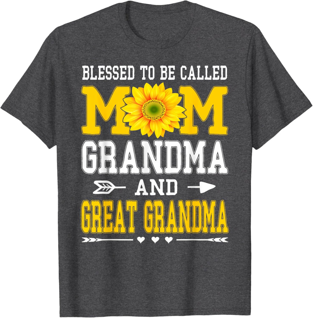 Blessed To Be Called Mom Grandma Great Grandma Mother's Day Mother Shirt