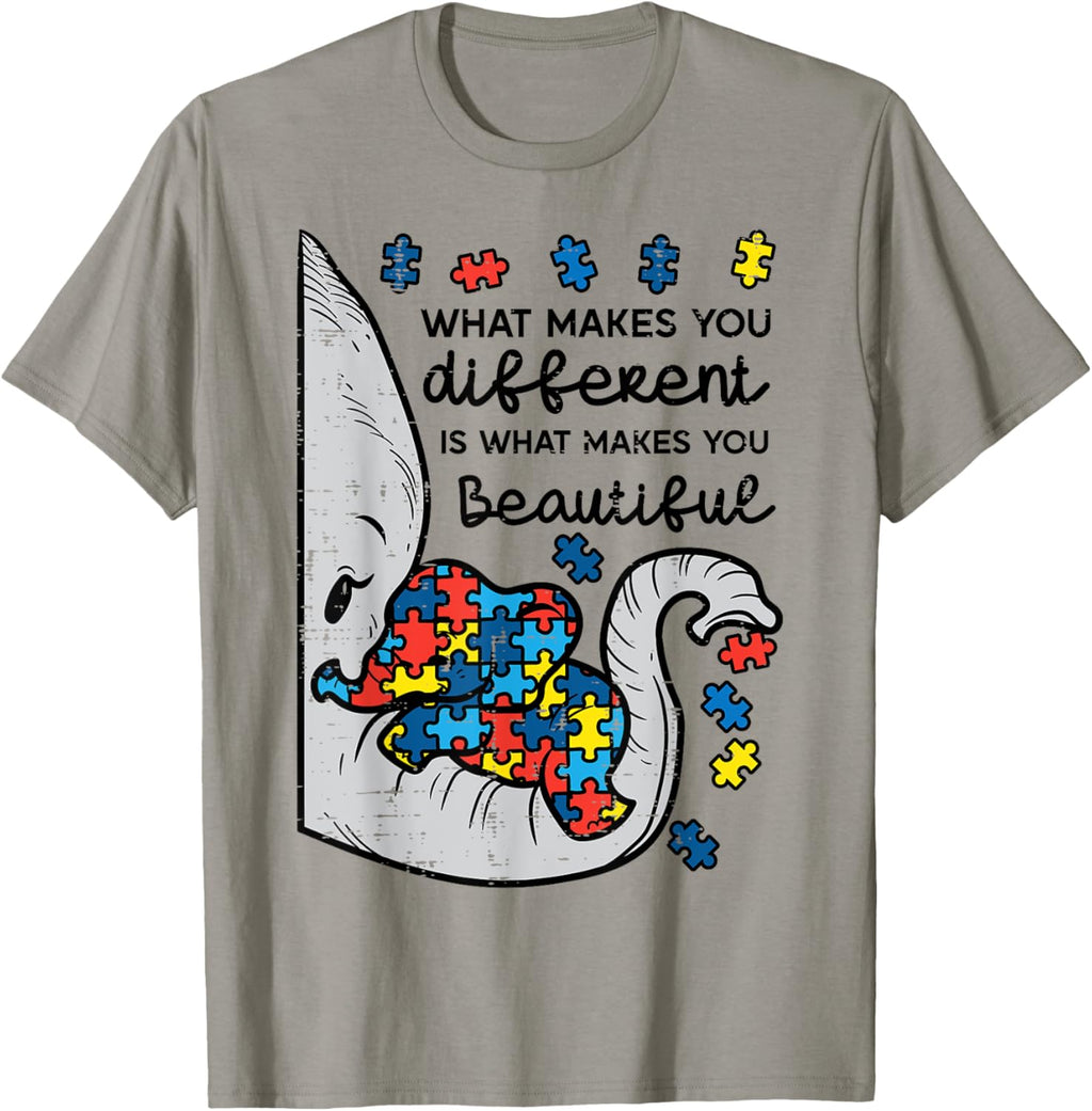 What Makes You Different Beautiful Elephant Autism Awareness
