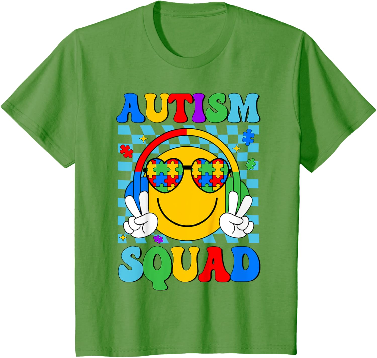 Autism Awareness Autism Squad Support Smile Face Women Men