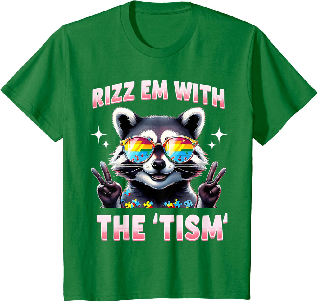 Autism Funny Rizz Em With The Tism Meme Autistic Racoon