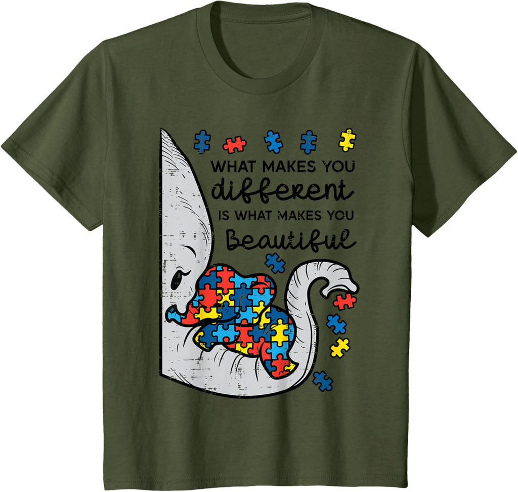 What Makes You Different Beautiful Elephant Autism Awareness