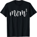Mom3 Mom Cubed Mother of Three Mama of 3 Gifts Mothers Day