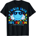I Wear Blue For Autism Awareness Month Teacher Kids Boys