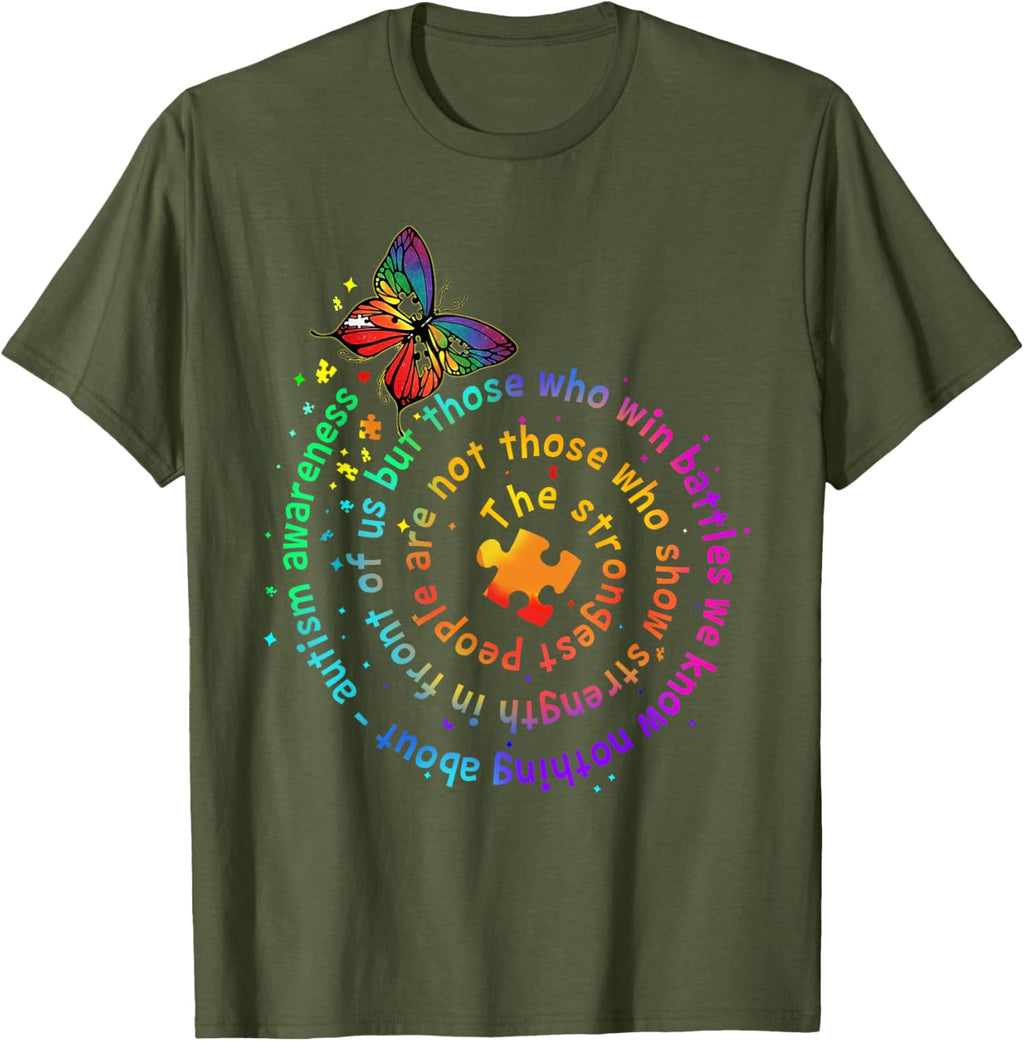 The Strongest People Butterfly Autism Awareness