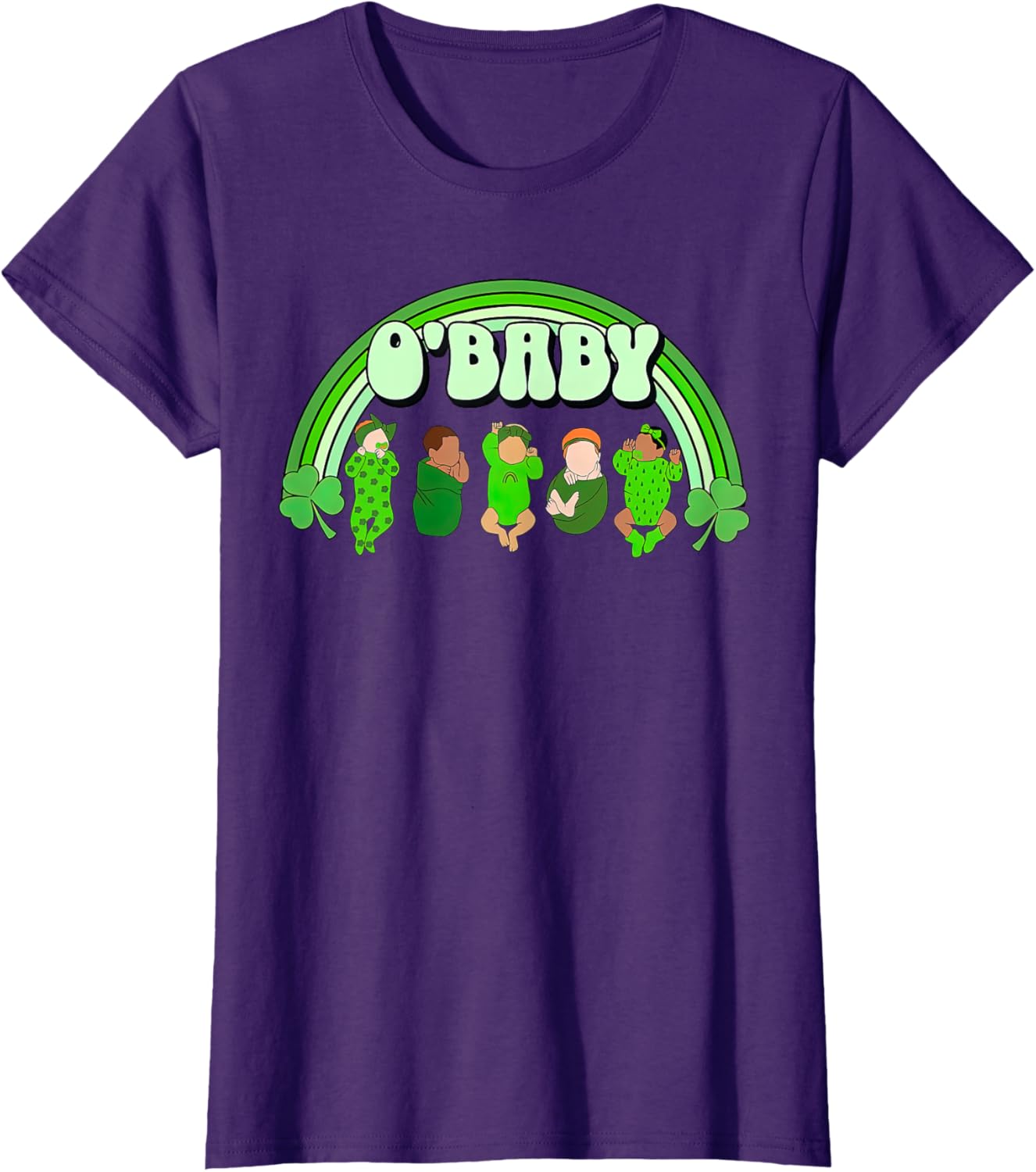 Rainbow Labor And Delivery Nurse Saint Patrick's Day NICU