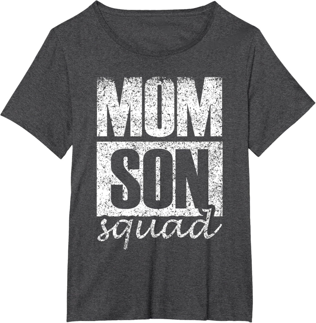 Mama Mom Son Mothers Day Love Mama Mommy Son Squad Mother's Day Matching Mom Sons Mother Son T-Shirt, Small, Black