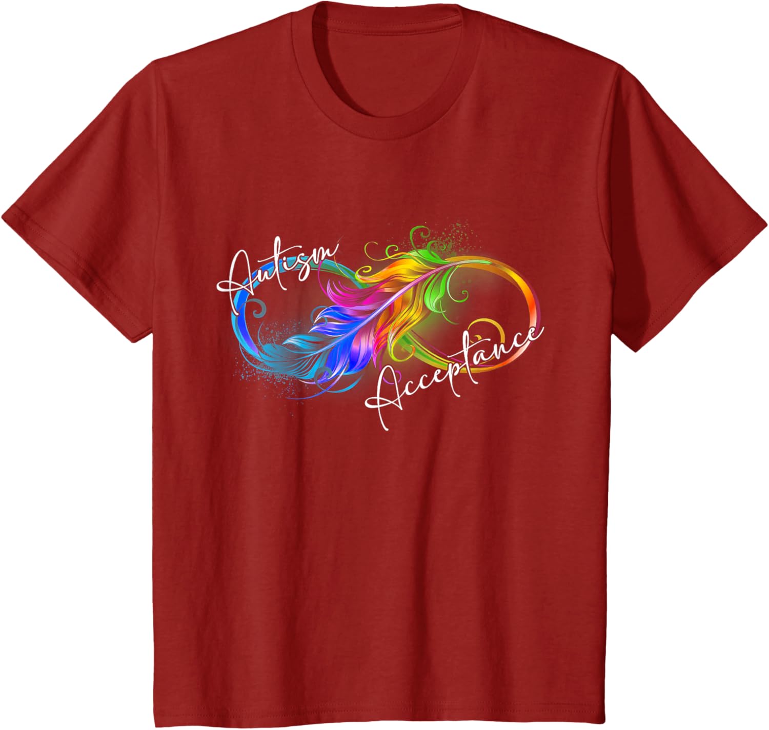 Autism Red Instead Infinity Symbol Autistic Acceptance