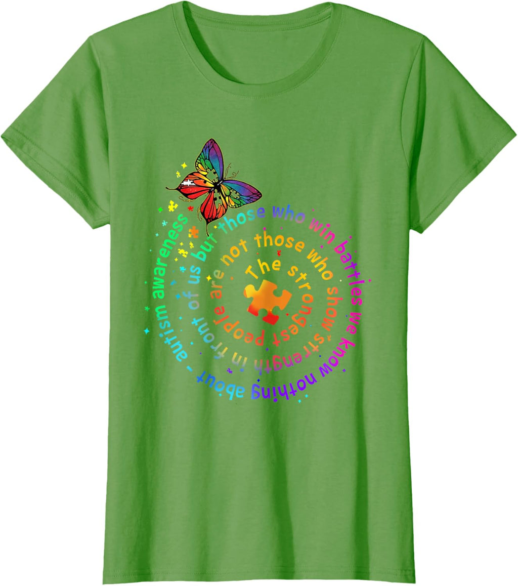 The Strongest People Butterfly Autism Awareness