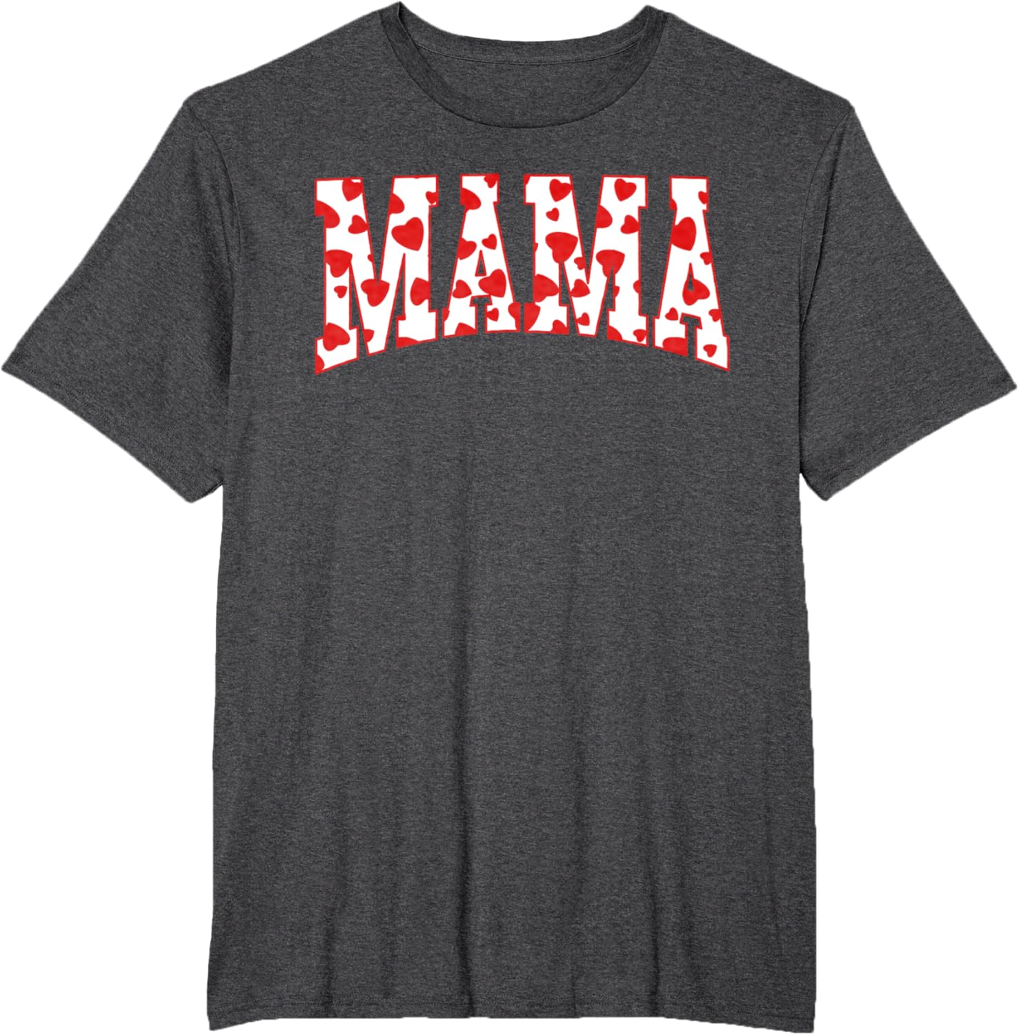 Mama Valentine Heart Valentines Day Family Matching Funny Mother Shirt
