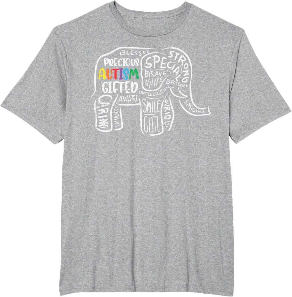 Autism Awareness Elephant Acceptance Autistic Men Women Kids