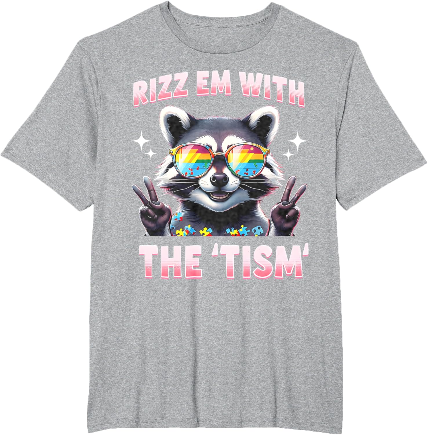 Autism Funny Rizz Em With The Tism Meme Autistic Racoon