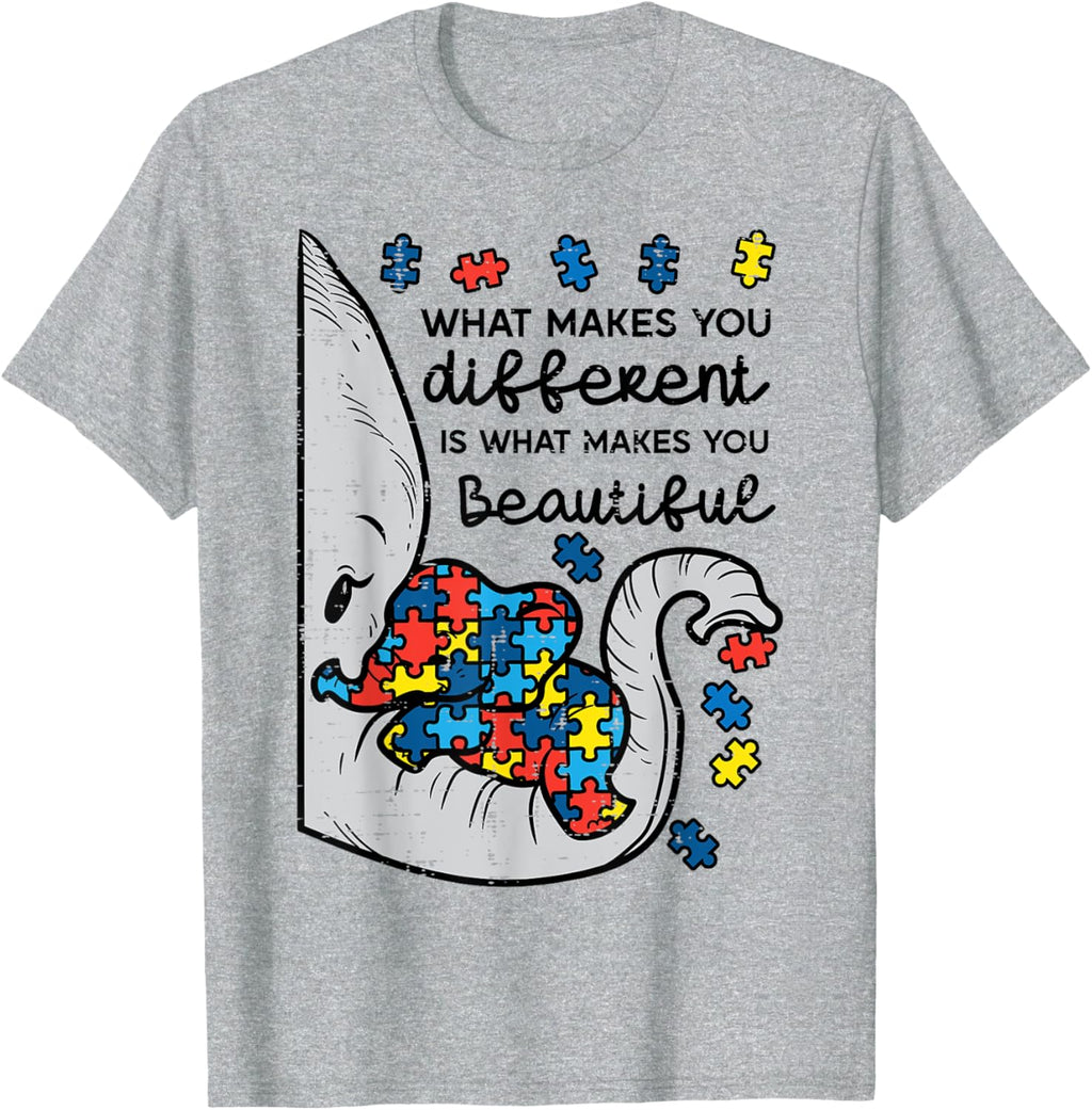 What Makes You Different Beautiful Elephant Autism Awareness