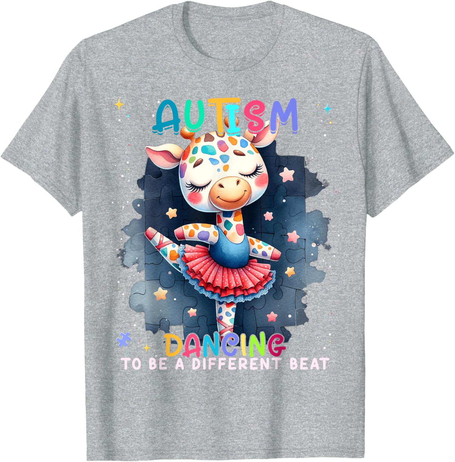 Autism Awareness Cute Unicorn Dancing To A Different Beat