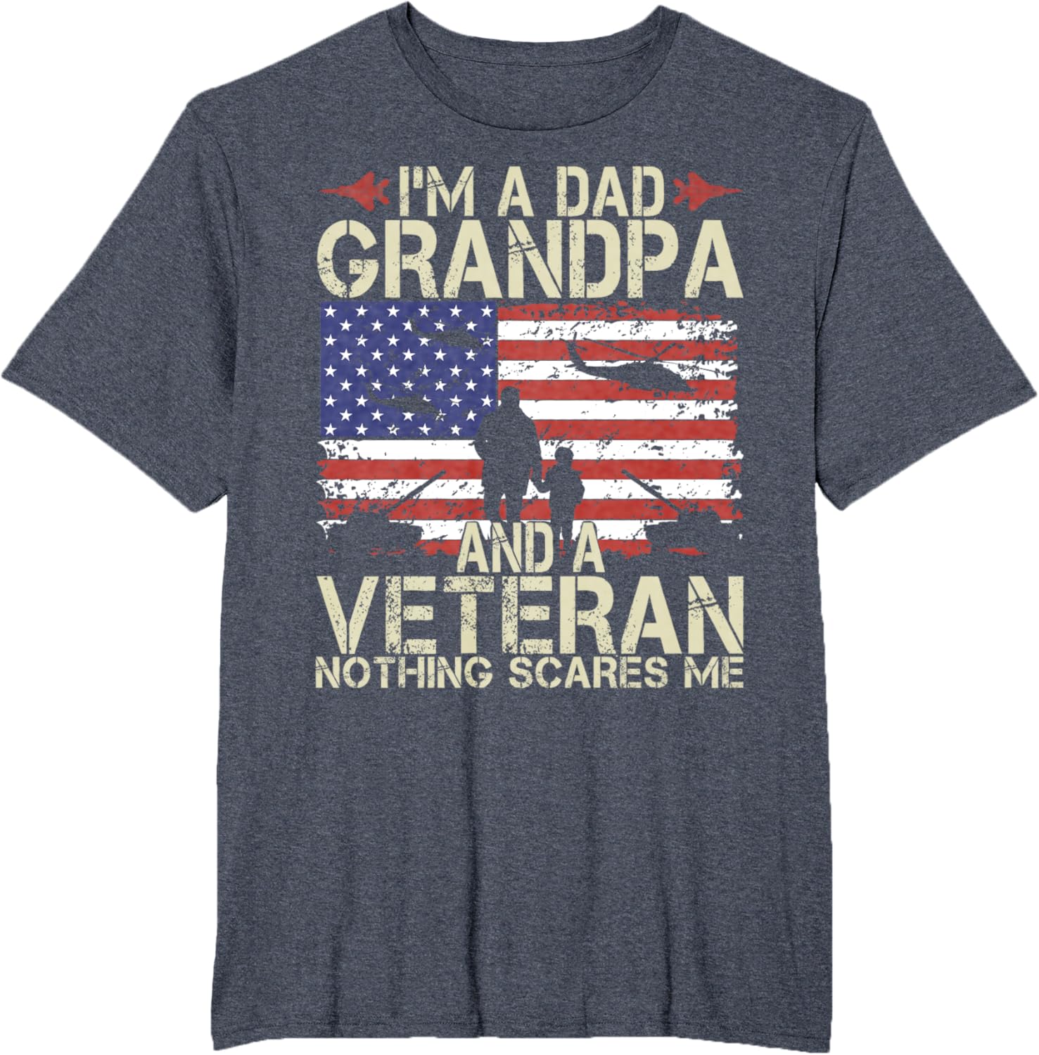 I'm A Dad Grandpa And Veteran Fathers Day Papa Grandpa Gifts